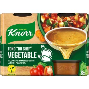 Knorr Vegetable Stock Fond Fond "du Chef" Ready to Use 8x28g