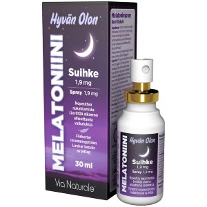 Hyvän Olon Melatonin Spray 1.9 mg 30 ml Via Naturale
