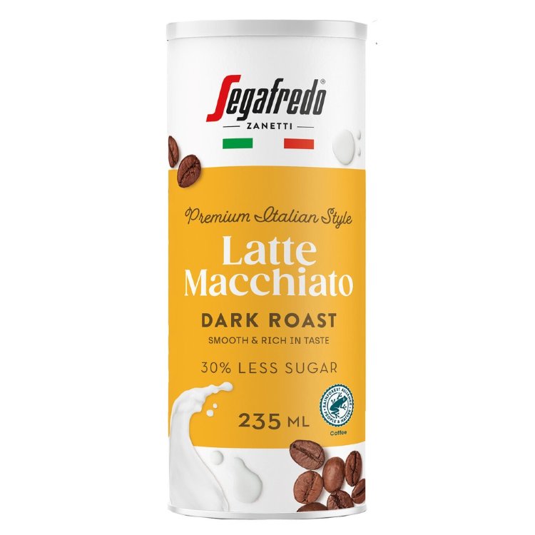 Segafredo Latte Macchiato Milk Coffee Drink 235ml Low Lactose RAC