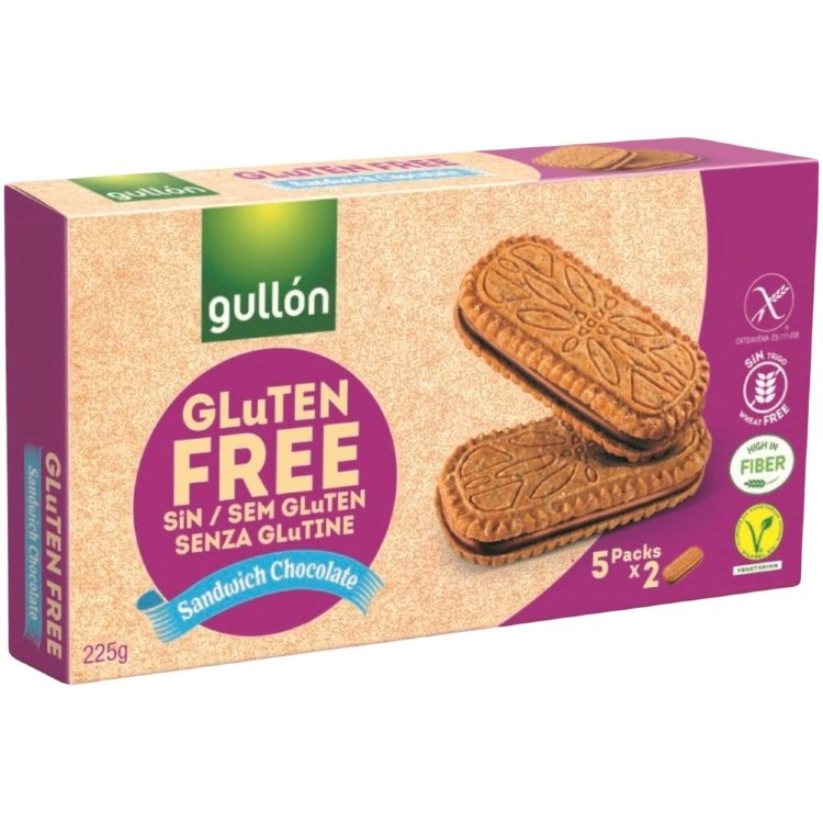 Gullòn Sandwich Chocolate Filled Biscuit 225g Gluten-Free