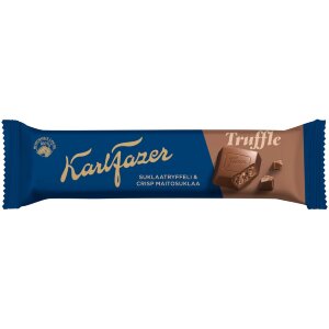 Karl Fazer Milk Chocolate Bar With Chocolate Truffle Filling And Crisps 37g