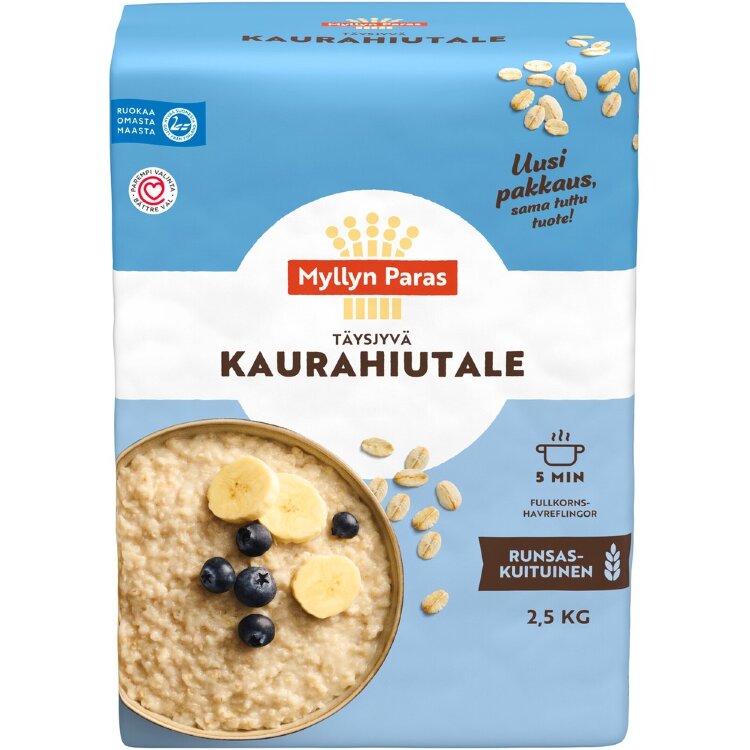 Myllyn Paras Whole Grain Oat Flakes 2.5kg