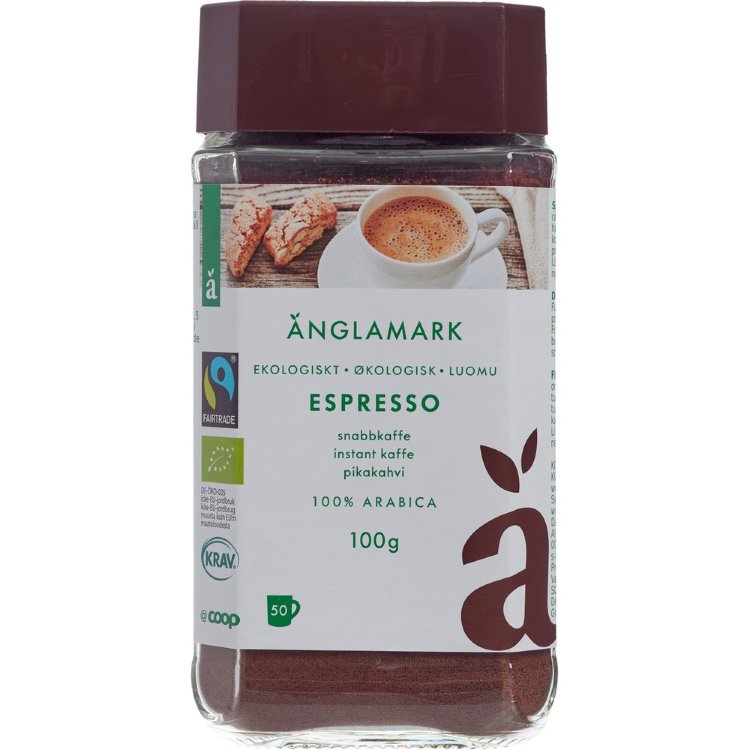Anglamark Espresso Instant Coffee Organic 100 g