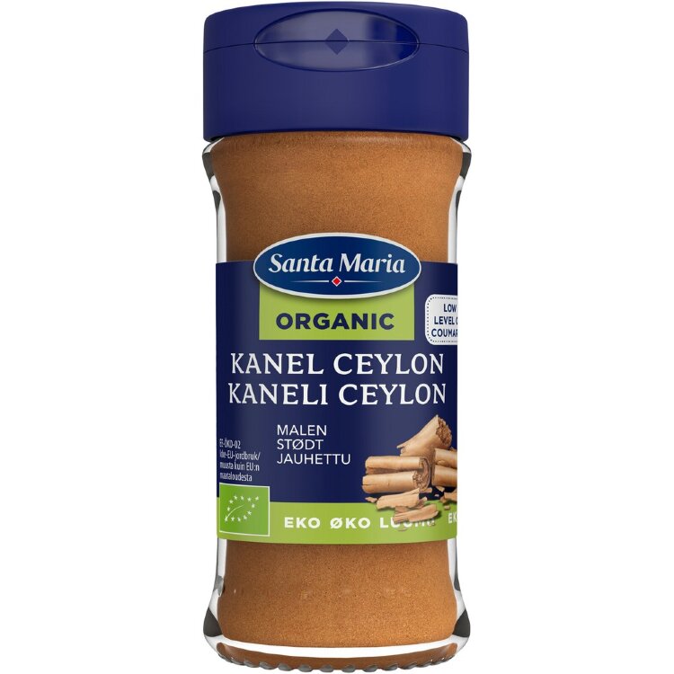Santa Maria 24G Organic Cinnamon Ceylon Ground, Jar