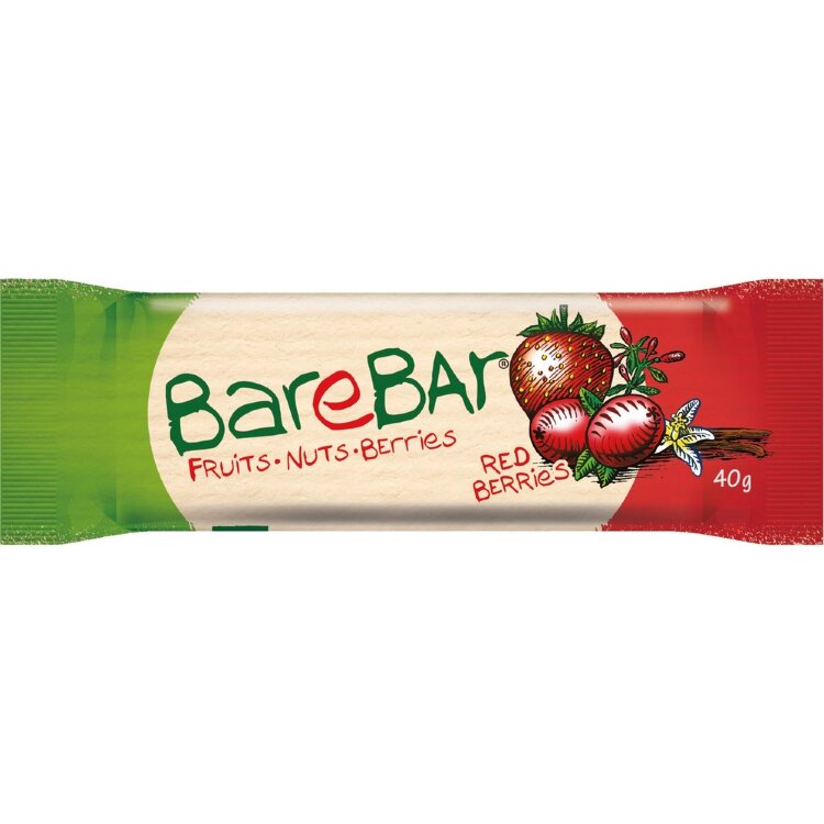 Leader Barebar Berry-Date Bar Red berries 40 g
