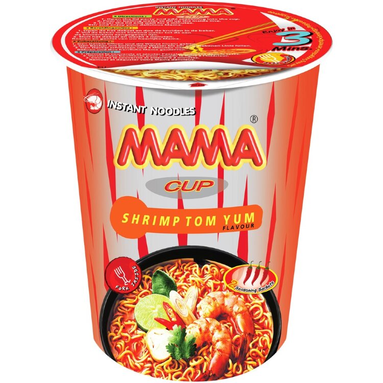 Mama Eastern Style Shrimp Flavored Tom Yum Cup Noodles 70g