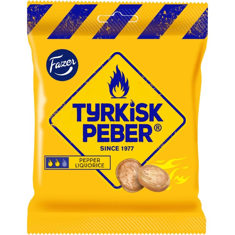 Fazer Tyrkisk Peber Liquorice Salmiakki Candy Bag 120g