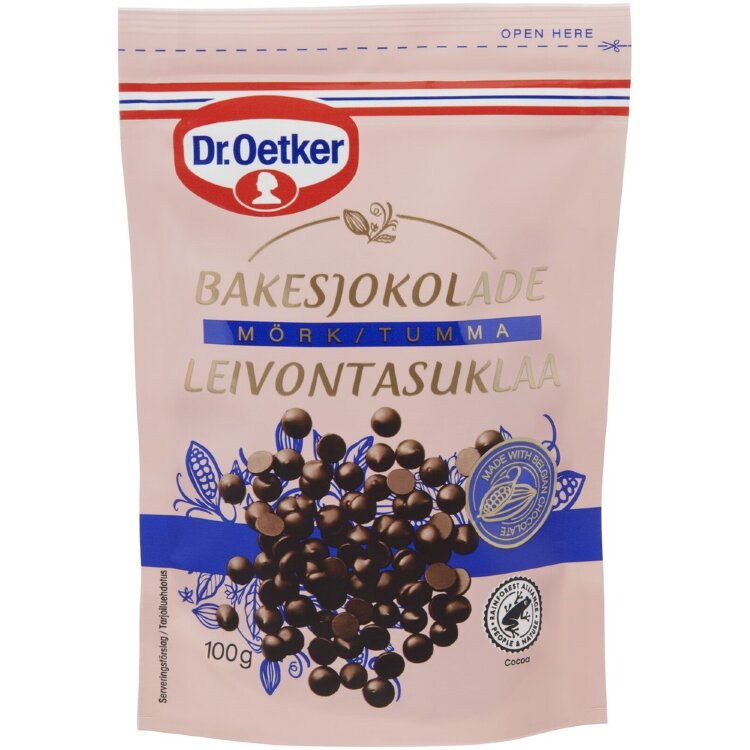 Dr. Oetker Dark Chocolate Chips for Baking 100g