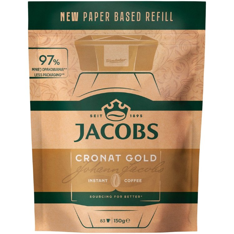 Jacobs Cronat Gold Instant 150g refill pouch