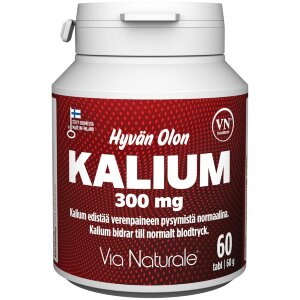 Hyvän Olon Potassium 300 mg 60 tabs Via Naturale