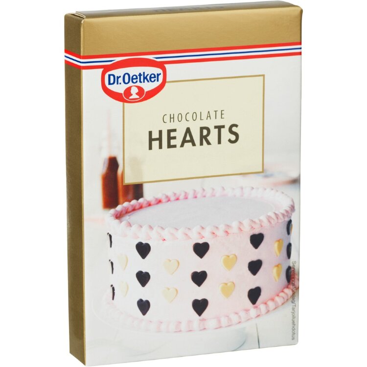 Dr. Oetker Chocolate Hearts chocolate decoration patterns 45g