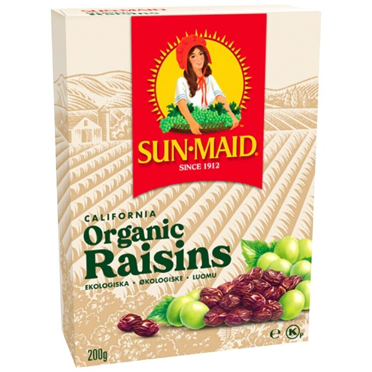 200g Sun-Maid California Seedless Organic Raisins