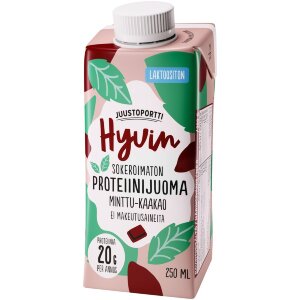Juustoportti Hyvin Protein Drink 250 ml Mint-Chocolate Lactose-Free