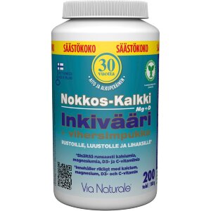 Nettle-Calcium Ginger+Green-lipped Mussel 200 tablets Via Naturale