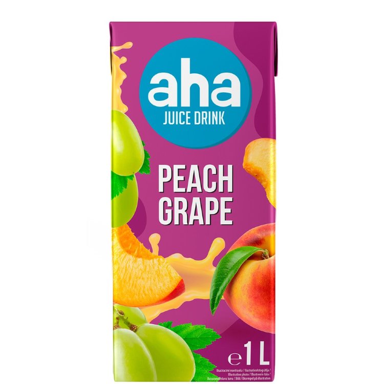 AHA Peach Grape Juice Drink 1 l