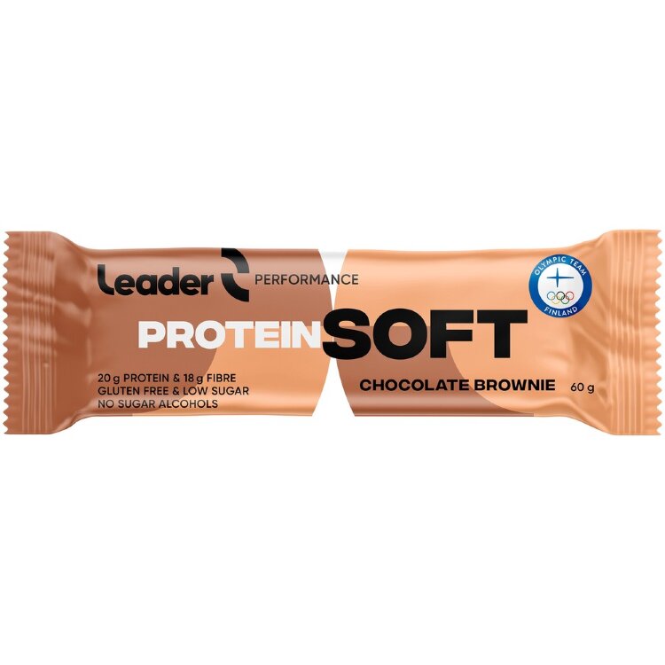 Leader Performance Protein Soft Protein Bar With Chocolate Brownie Flavor 60 g