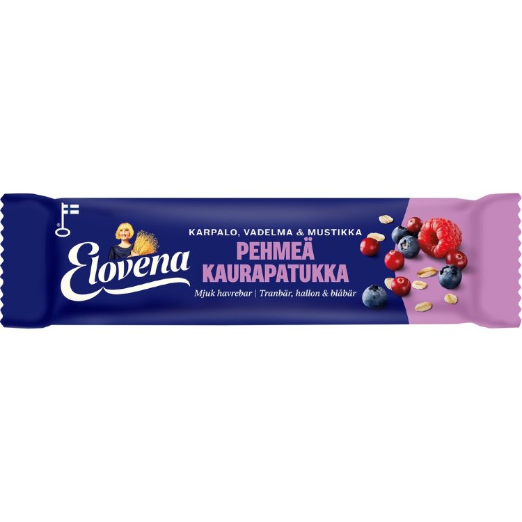 Elovena 30g Cranberry, Raspberry & Blueberry Soft Oat Bar