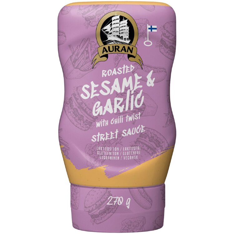 Auran Roasted Sesame & Garlic With Chili Twist Street Sauce 270g