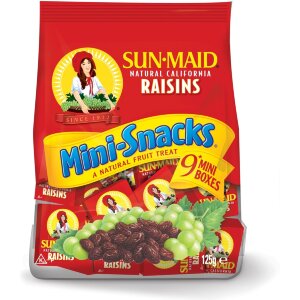 9x14g Sun-Maid Mini-Snacks Raisins 9 Mini Packs