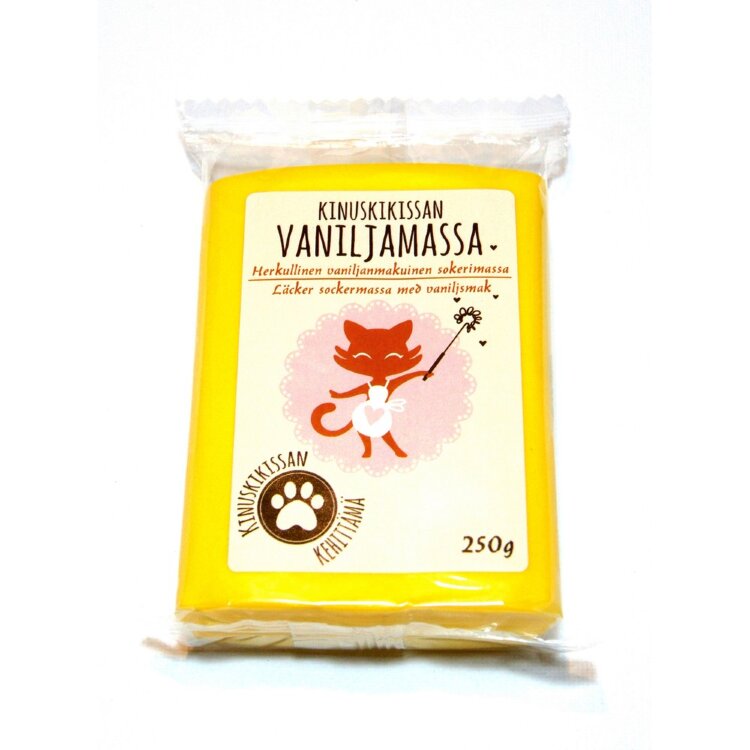 Kinuskikissa Sugar Paste 250g Yellow