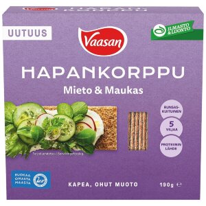 Vaasan Hapankorppu Mild & Tasty 190g