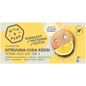 Wild&Berg Soft Cookie Lemon Chia 120 g