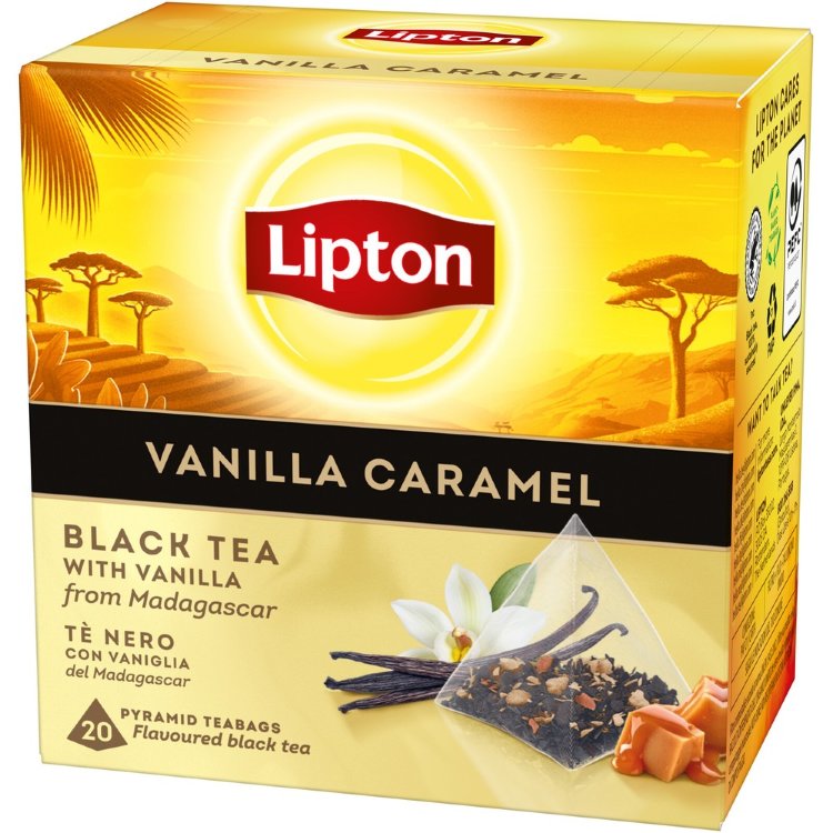 Lipton Vanilla Caramel 20pss Black Tea
