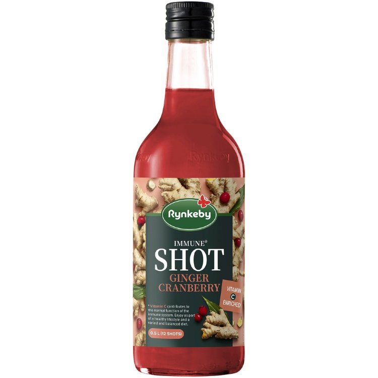 Rynkeby Fruit-Ginger-Cranberry Full Juice Shot 0.5 L