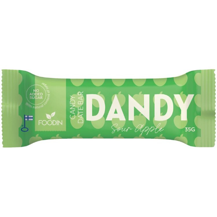 Foodin Dandy Candy Bar, Sour Apple, 35g