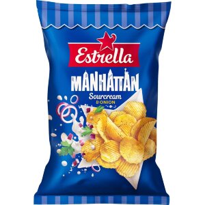 Estrella Manhattan Sourcream & Onion Sipsi 275g