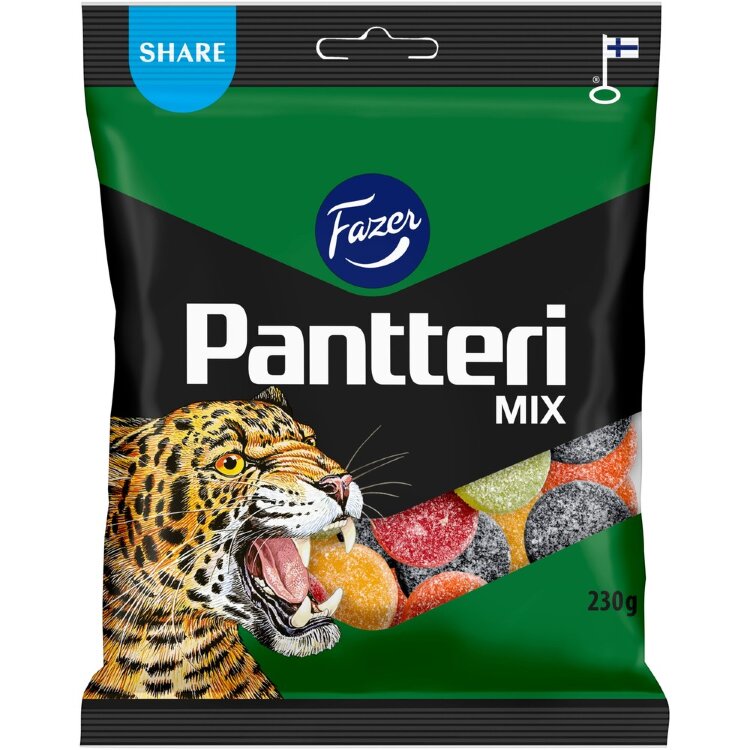 Fazer Pantteri Mix Candy Bag 230g