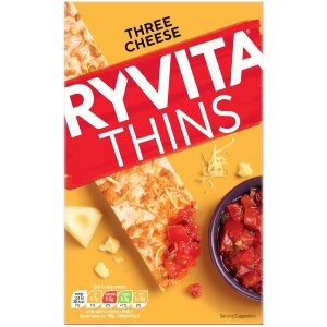Ryvita Three Cheese Thin Cracker 125g