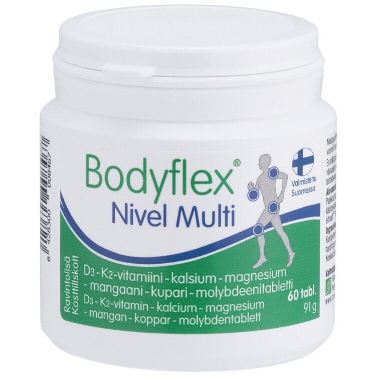 Bodyflex Nivel Multi D3- K2 Vitamin – Calcium – Magnesium - Manganese – Copper - Molybdenum 60 tablets