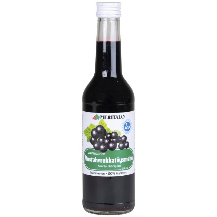 Meritalo Finnish Blackcurrant Juice 350ml Unsweetened