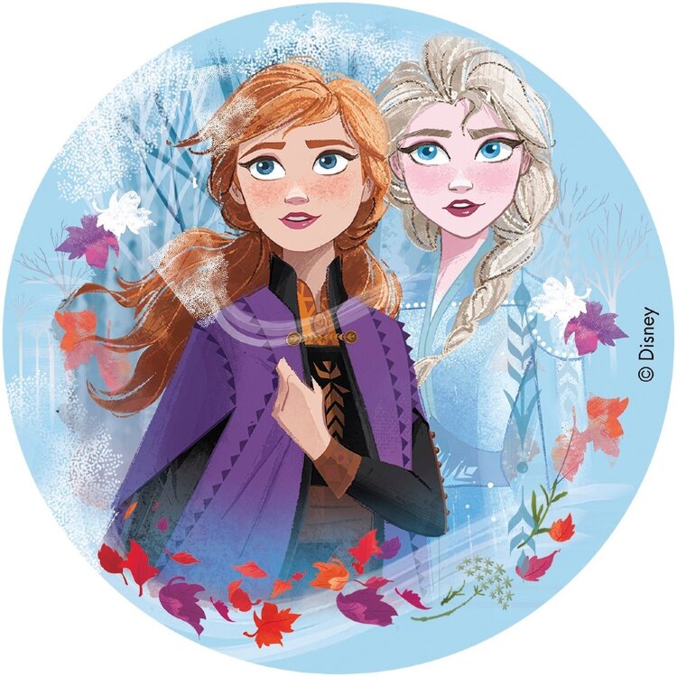 Confetti Edible Cake Image, Frozen