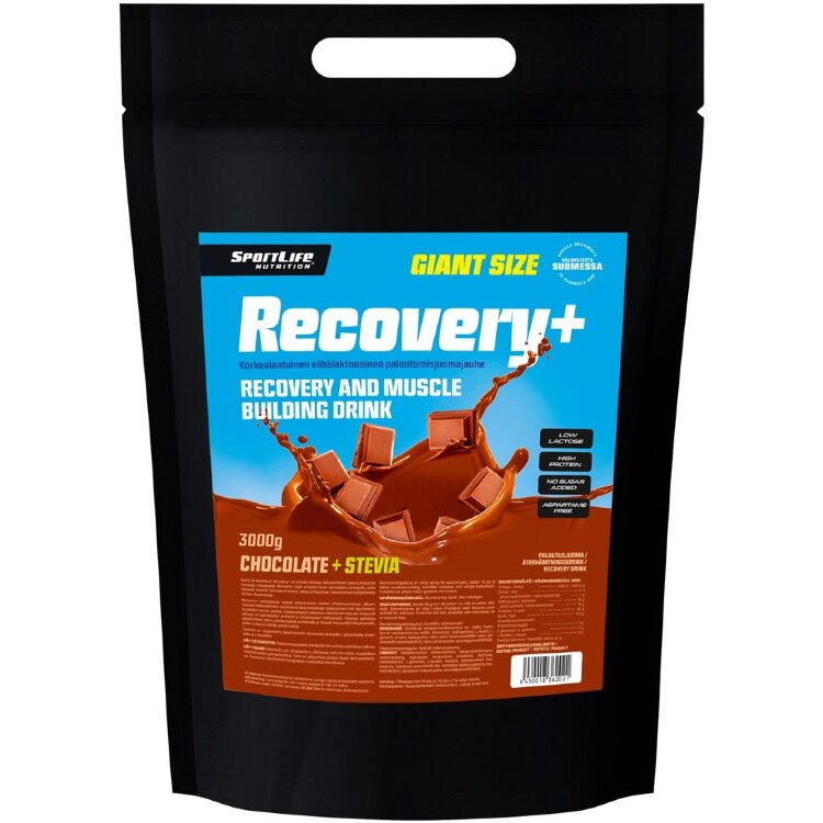 SportLife Nutrition Recovery+ 3kg Chocolate Recovery Drink