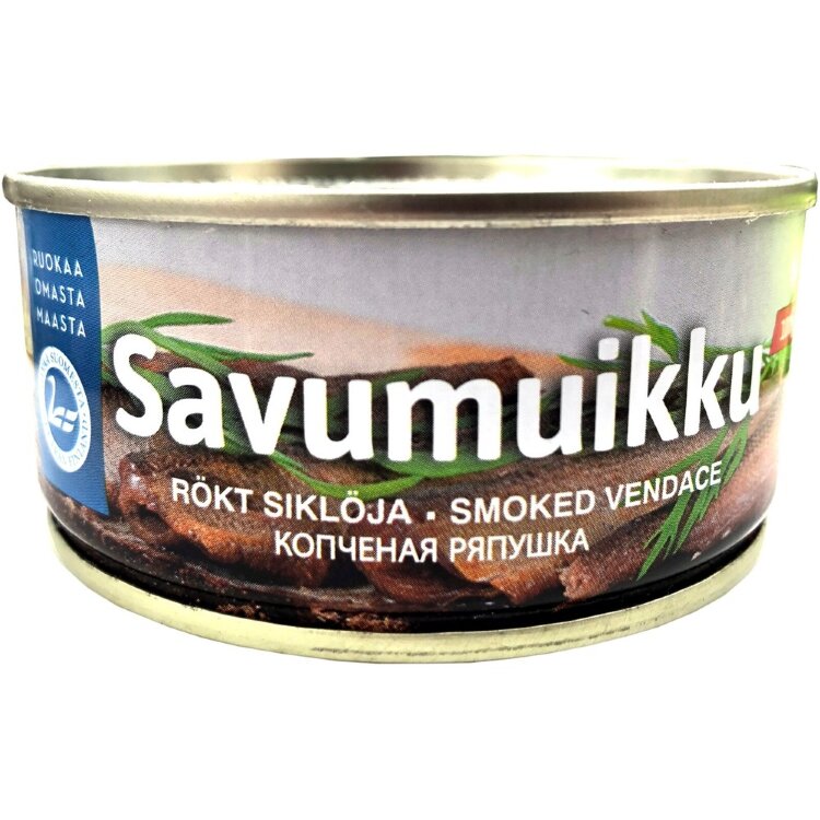 Pielisen Fish Product Smoked Vendace in Rapeseed Oil 150 g/100 g