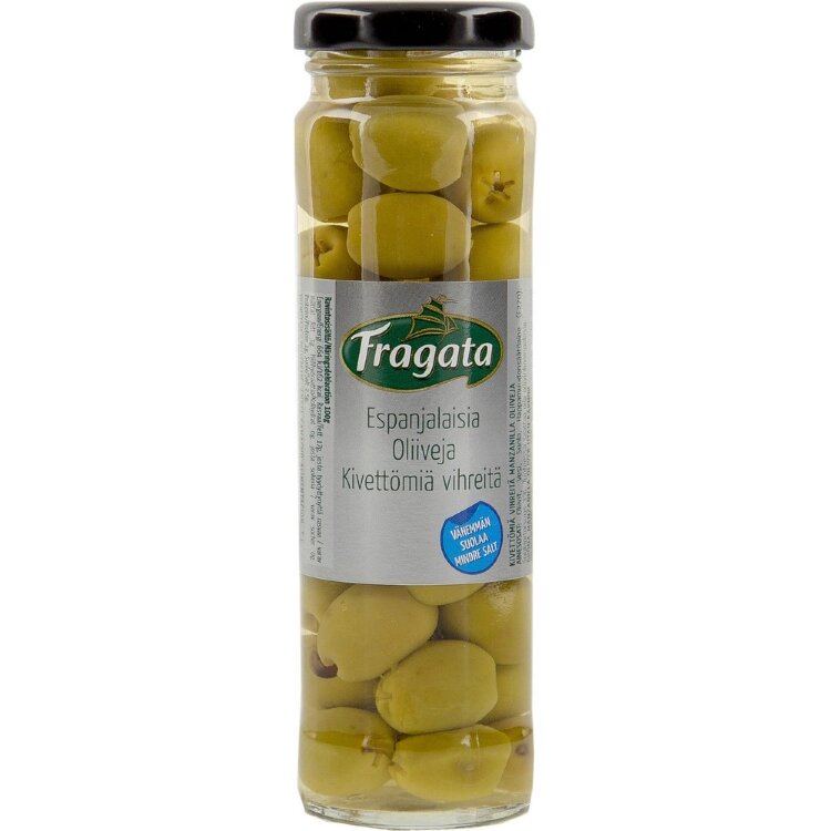 Fragata Spanish Pitted Green Olives 142/70g