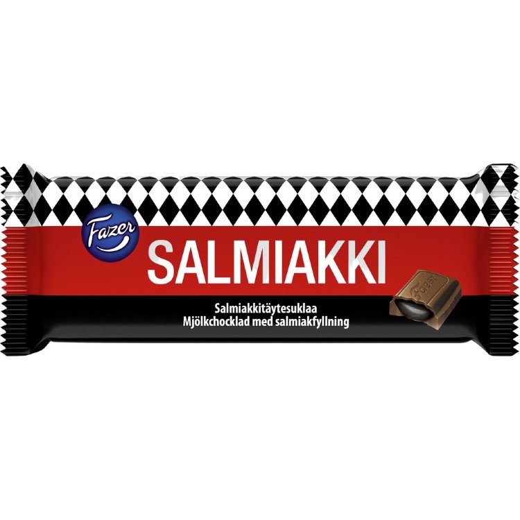 Fazer Salmiakki Chocolate Bar 100g