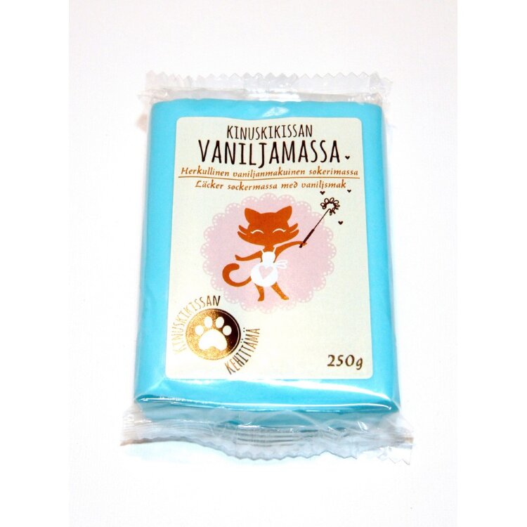 Kinuskikissa Vanilla Flavored Light Turquoise Fondant 250g