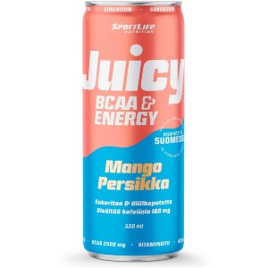 SportLife Nutrition Juicy BCAA 330ml Mango-Peach Carbonated Refreshing Drink