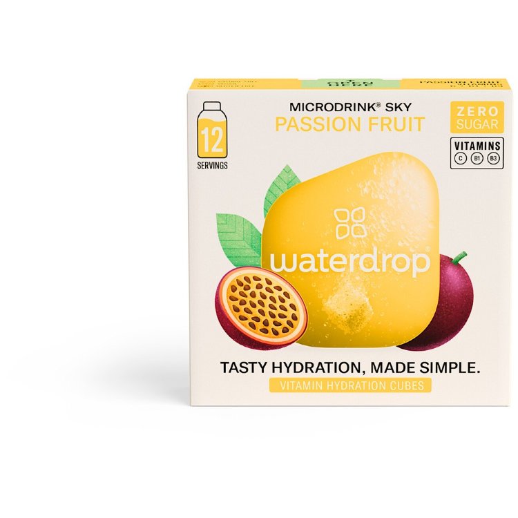 Waterdrop Microdrink Passionfruit Flavored Fizzy Cube 12x2g