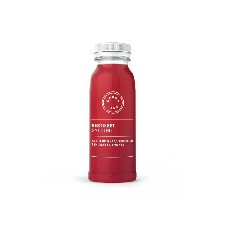 Mehustamo bestikset strawberry-banana smoothie 250ml