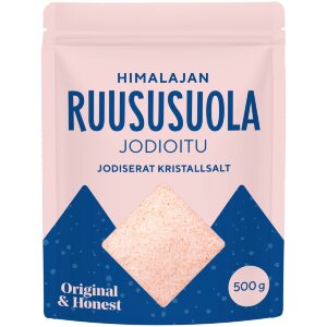 Original & Honest Himalayan Pink Salt Fine, Iodized 500g