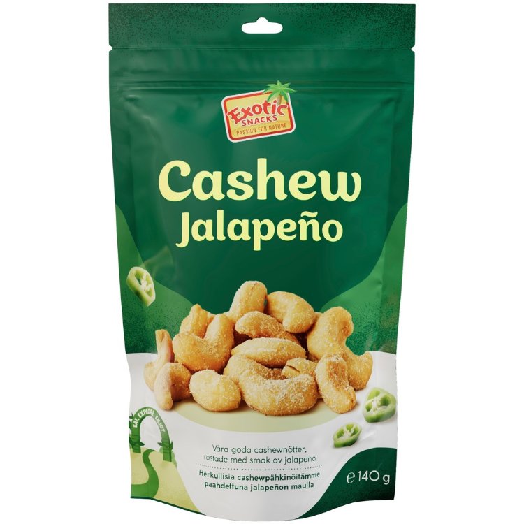 Exotic Snacks Cashew Jalapeño 140g