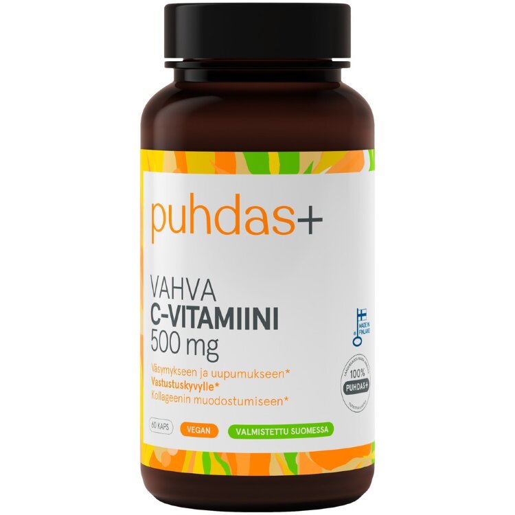 Puhdas+ Strong Vitamin C 500 mg 60 capsules