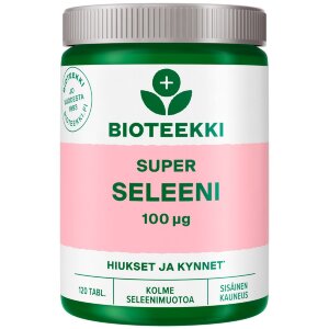 Bioteekki Super Selenium Supplement 120 tablets.