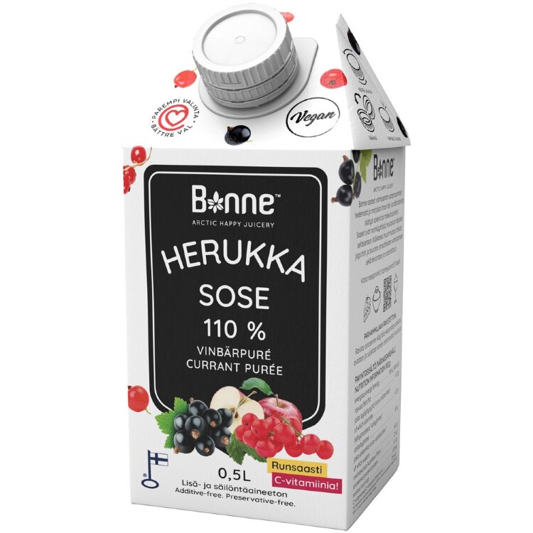 Bonne Blackcurrant Puree 110% 0.5L