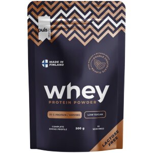 PULS Nutrition WHEY Protein Powder Double Chocolate 500g Lactose-Free Domestic