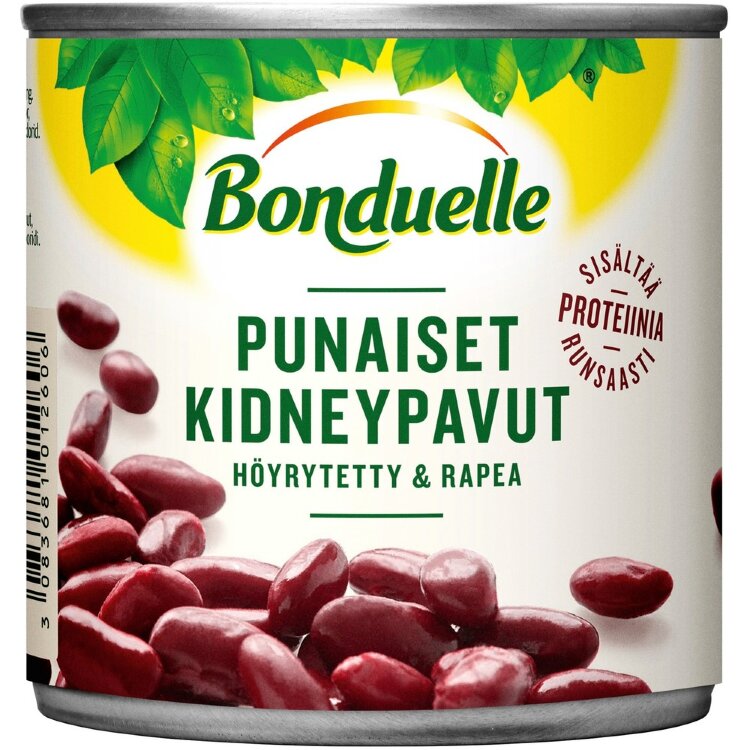 Bonduelle 310g/250g punaisia kidneypapuja höyrytetty&rapea